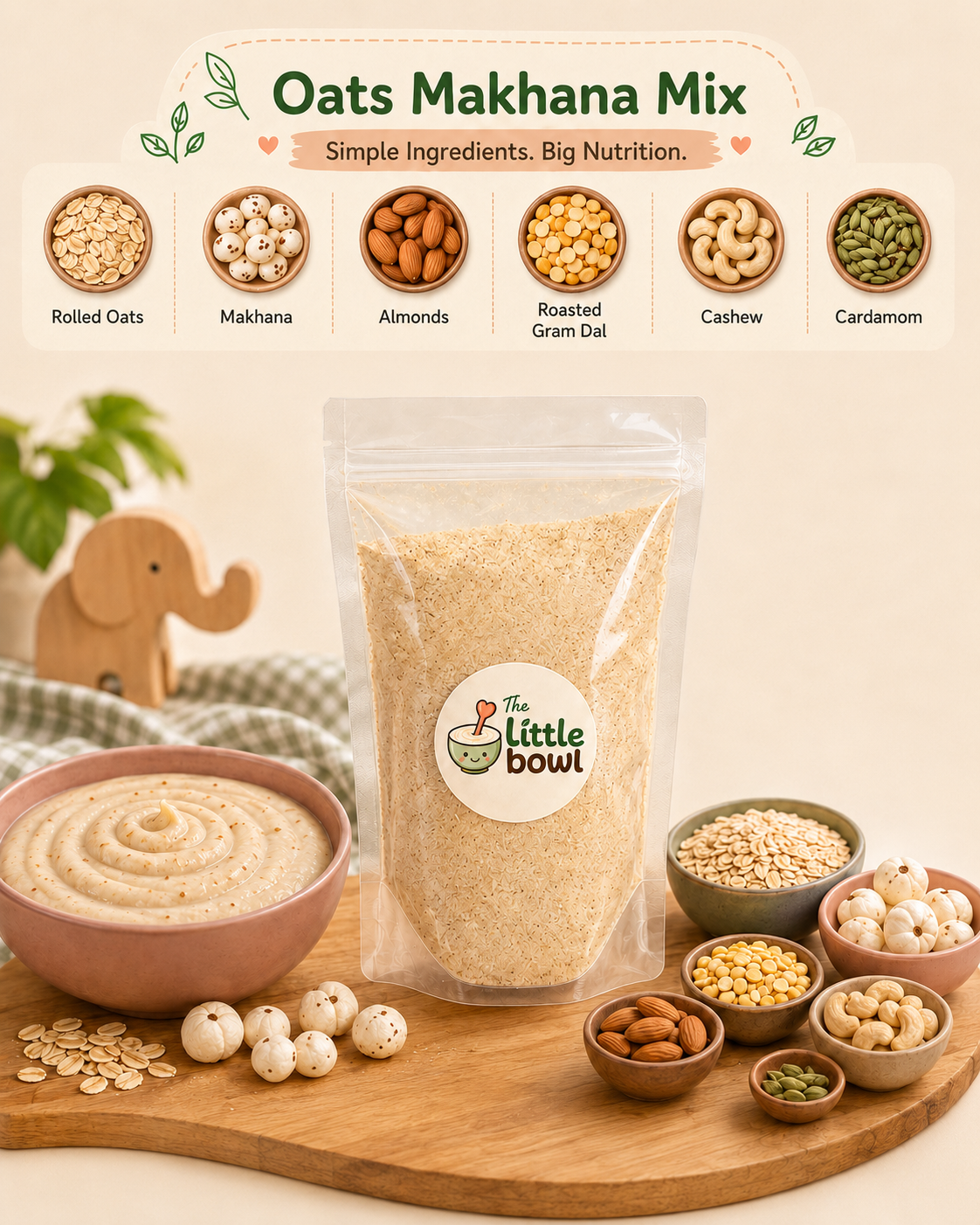 Instant Oats Makhana Mix Powder